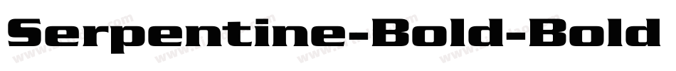 Serpentine-Bold-Bold Wd字体转换